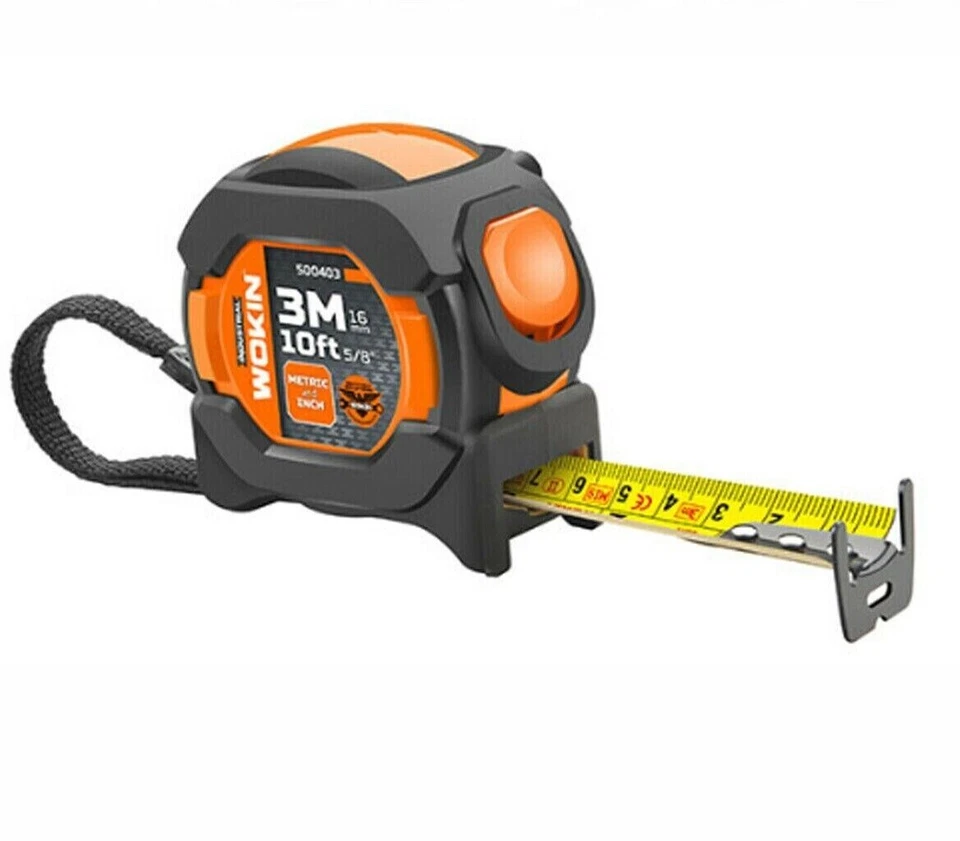 3M Heavy Duty Retractable Measuring Tape Self Power Grip Lock Measure 10FT