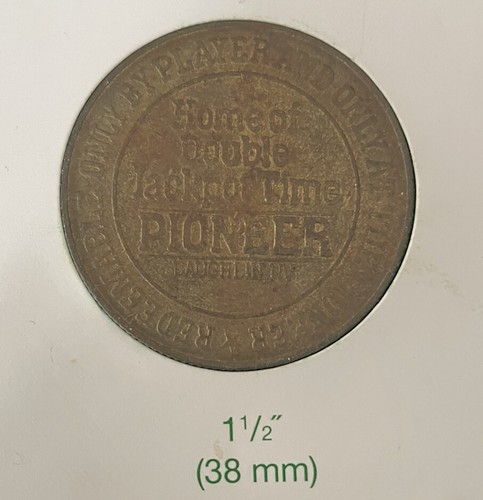Pioneer Home Double Jackpot Time $1 One Dollar Gaming Token Laughlin Casino Coin - Picture 6 of 10