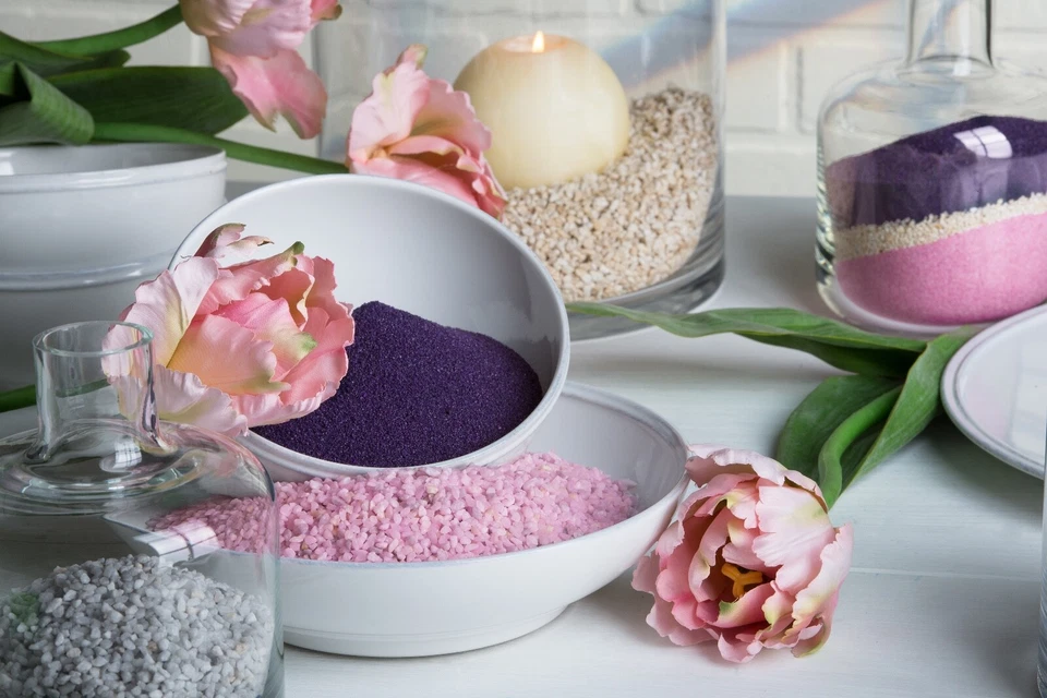 1 kg Dekogranulat, Dekosteine, Dekokies, Streudeko, Granulat, Farbgranulat - Bild 3 von 4