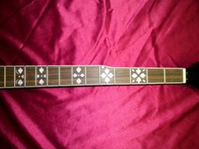 5-String Banjo Neck With (Fancy Inlays) Bound neck and Heal