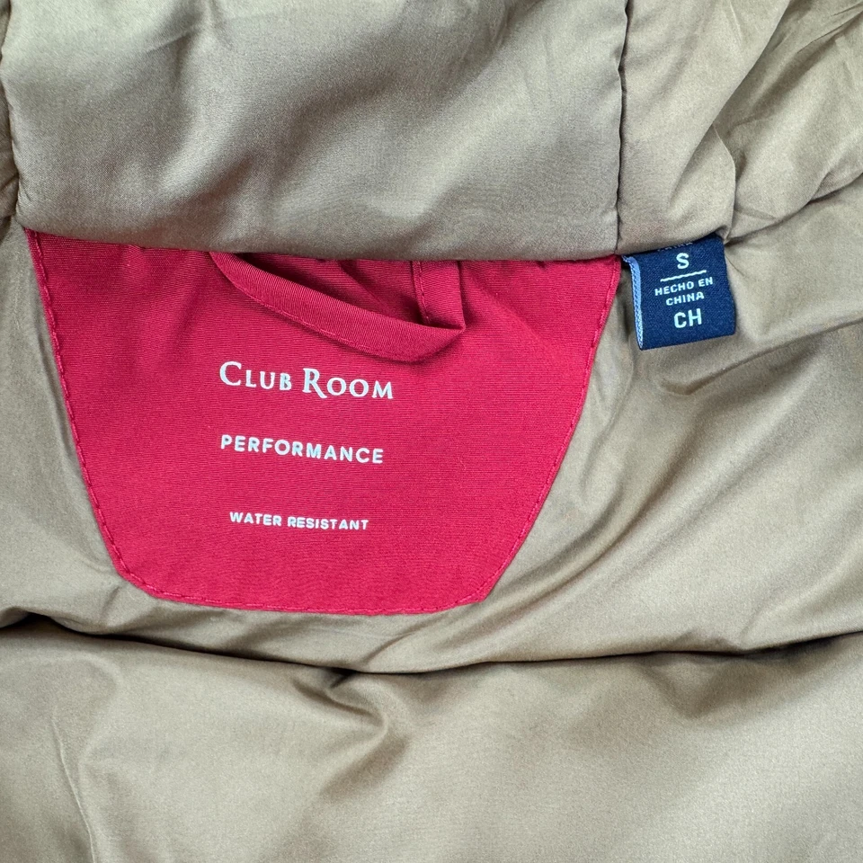 Club Room Mens Removable Faux Fur Hood Ultra Loft Parka Jacket Red S - Image 3 of 4