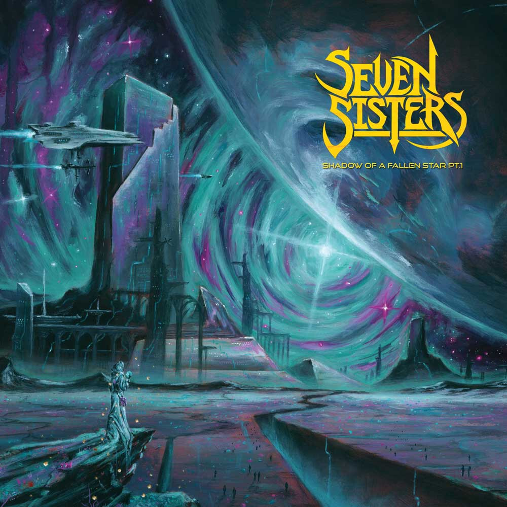 Seven Sisters 'Shadow Of A Fallen Star Pt.1' LP Vinile splatter blu rosa - Nuovo