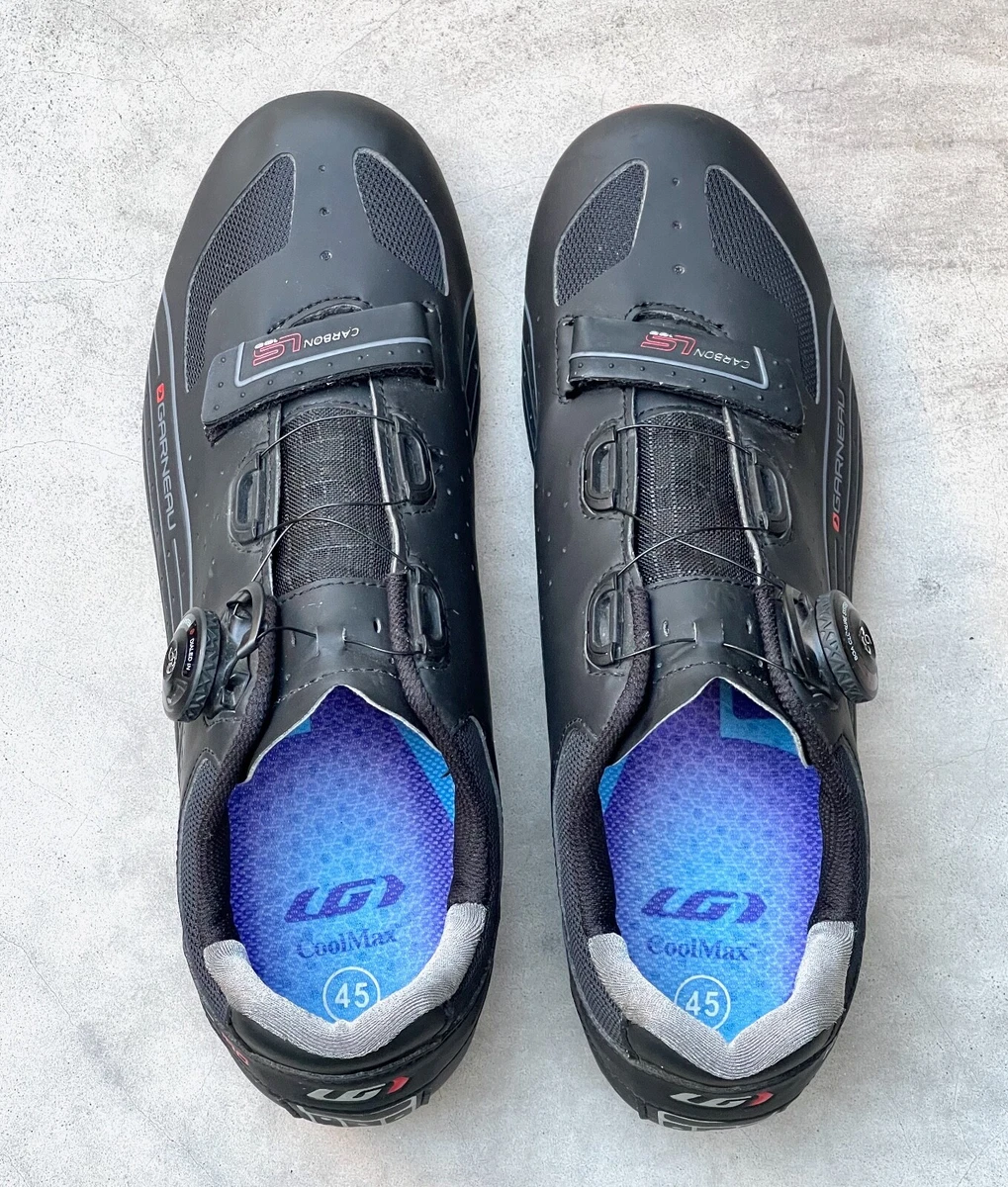 Louis Garneau LG HRS 100 Carbon Fiber Bike Cycling Shoes 45 Boa