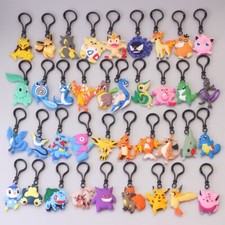 lot 50pcs anime mix PVC Keychain Key Chain Girl boy Keyring party gifts