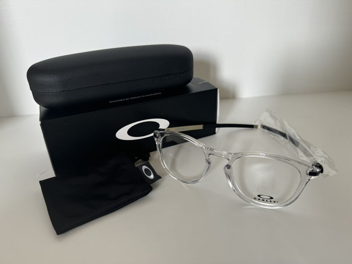 NIB OAKLEY EYEGLASSES PITCHMAN R OX 8105-04 CLEAR 50mm RX NIB OAKLEY EYEGLASSES PITCHMAN R OX 8105-04 CLEAR 50mm RX