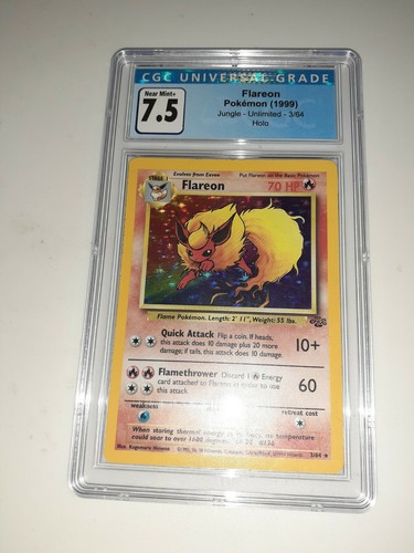 Flareon (Unlimited) graded CGC 7.5 for sale on eBay