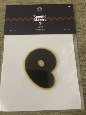 Rowing Blazers Target Alphabet Letter Adhesive Back Patch - Letter P - NEW
