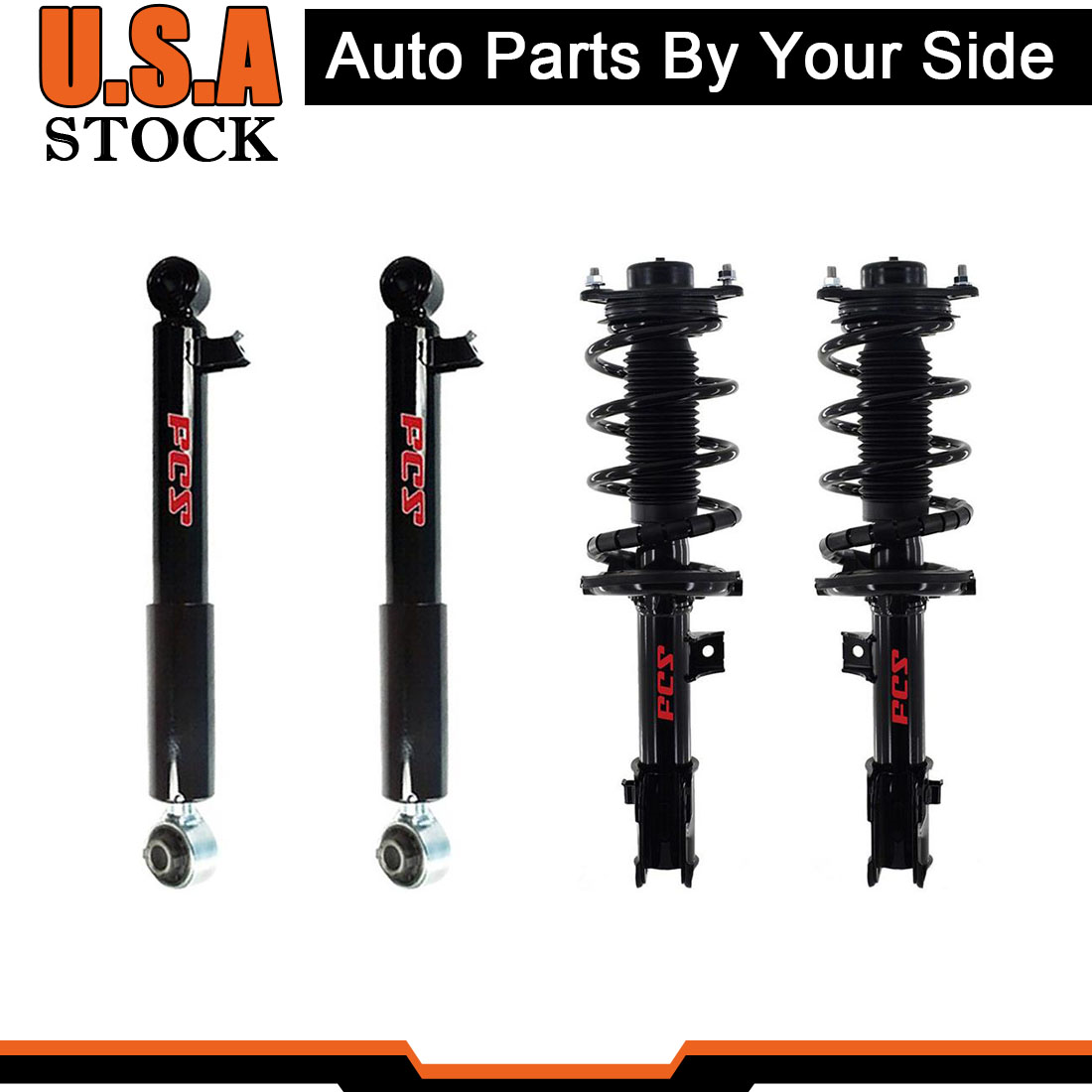 Front Strut Rear Shocks for 2014-2015 Kia Sorento_