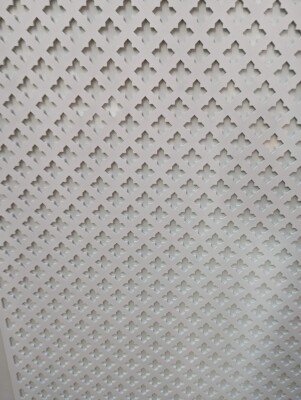 Heizkörperabdeckplatte 3mm MDF Platte, Holzgitter (verschiedene Größen) Muster KZ2