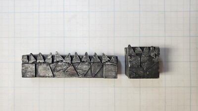Wargaming 15mm Space Ork Wall & Tower  Terrain Painted