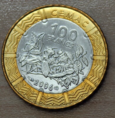 2006 Central African States 100 Francs Bimetallic Unc. | eBay