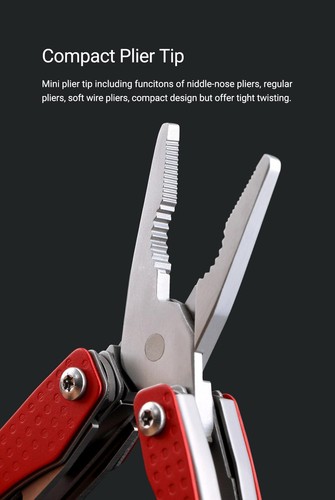 Nextool Mini Flagship Red/green 10 in 1 Multi Functional Folding Hand Tool. - Afbeelding 23 van 28