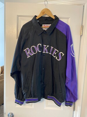 Starter COLORADO ROCKIES ジャケット Lサイズ VTG 80's STARTER COLORADO ROCKIES 1/2 ZIPP PULLOVER WITH
