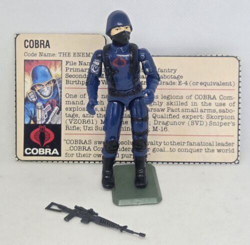 GI Joe Cobra Trooper 1982 Complete w/ File Card - Picture 1 of 3