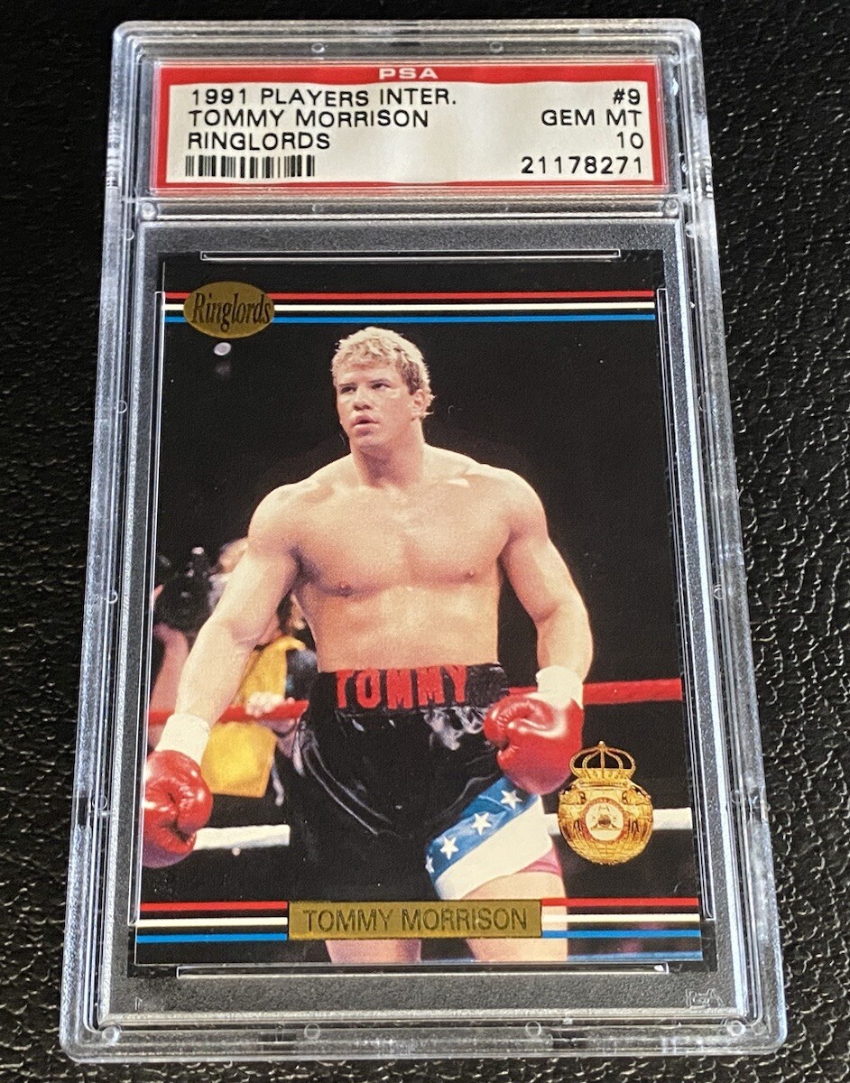 PSA 10 1991 Ringlords Tommy Morrison Rookie Card #9 Gem Mint Players Inter Rocky