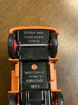 Matchbox　KING size K-13 Matchbox King Size - (No. 13) - Ready-Mix Concrete Truck - No Box