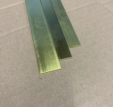 brass strip various sizes 300mm long.