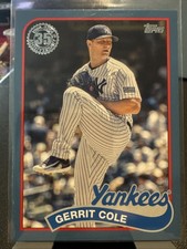 2024 Topps Series 1 - 1989 Topps Baseball Gerrit Cole #89B-92 Blue Parallel