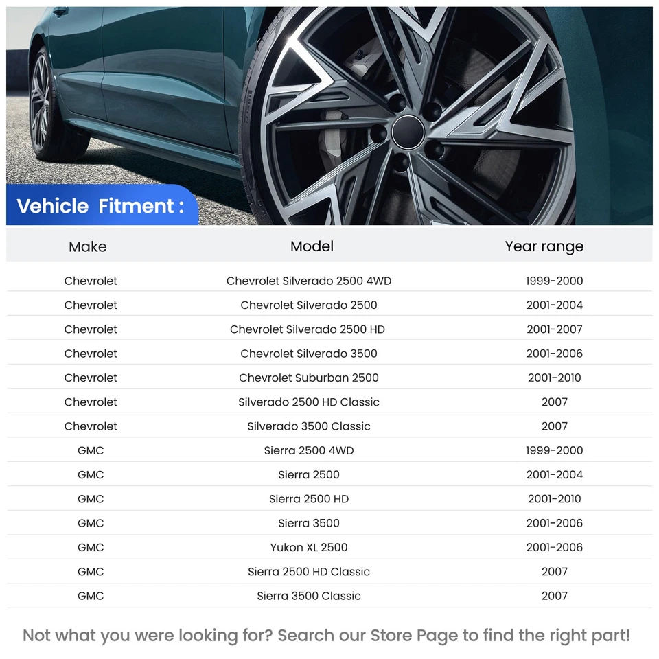 Front Ball Joint Pitman Arms Idler Arms Kit for GMC Sierra 2500 HD 3500 Classic - Image 2 of 4