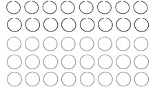 Enginetech Cast .080 Piston Rings For 53-94 Chevygmcford 4.7l-6.6l V8
