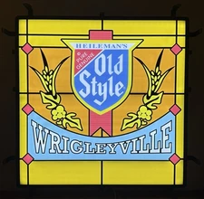 Heileman’s Old Style Wrigleyville LED Lighted Sign 24” x 24” - NIB