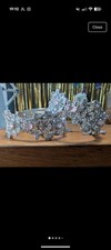 Woman Silver And Pink Bangles Karre Pair Adjustable Bracelets Costume Jewellery