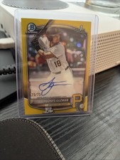 2025 Bowman Draft #CPA-AG Adonys Guzman 1st Chrome Auto Yellow Refractor /75