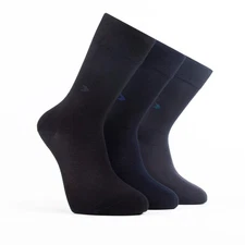 Men’s Bamboo Lightweight Dress & Trouser Socks 12-Pack - 487-489