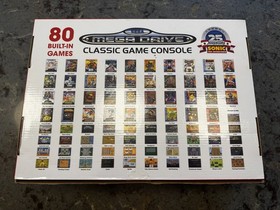 SEGA MEGA DRIVE CLASSIC CONSOLE BOXED 80 BUILT-IN VIDEO GAMES INC. SONIC