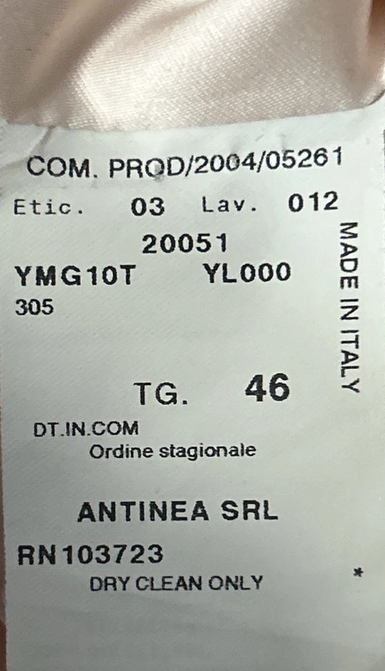 Blazer De Colección Armani Collezioni Rubor Pálido Seda Cuello Redondo EE. UU. 10 / IT 46 Italia Foto 3 de 4