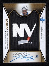 2017 Black Diamond Gold Alternate Logo 86/99 Josh Ho-Sang Jumbo Patch Auto 10ea