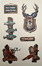 Billy Strings Bryan Sutton Taxidermy Sticker Sheet Nick Van Berkum Art Matte 5x7