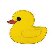 Cute Duck Embroidered Patch Iron On Sew On Cartoon Duckling Applique Badge