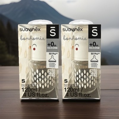 Suavinex Glass Bottle Small Sx Pro 130ml - Pack Of 2