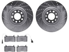 Front Brake Pad and Rotor Kit For 2018-2021 Alfa Romeo Stelvio 2019 2020 RV532GS