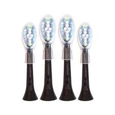 4x Philips DiamondClean Smart C3 Plaque Control Brush Heads | Black | brand new
