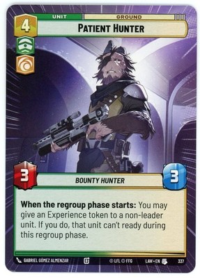 Patient Hunter (Hyperspace) - 337 - A Lawless Time LAW - Star Wars SWU NM/M