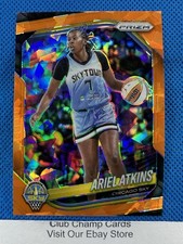 2025 #13 Ariel Atkins Panini Prizm WNBA Orange Ice Prizm Sky