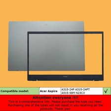 New For Acer Aspire A515-58M N23C3 Lcd Back Cover / Bezel Silver 60.KDEN2.002 US