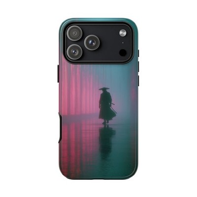 Samurai Neon Rain Cyberpunk | Phone Ink Case for iPhone/Galaxy/Pixel