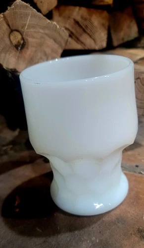 Milk Glass Vintage Anchor Hocking Georgian Honeycomb Tumbler