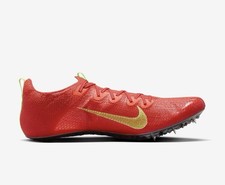 NIKE AIR ZOOM SUPERFLY ELITE 2, 600 BRIGHT CRIMSON/WASHED CORAL,US Size 6M, 7.5W