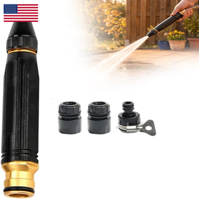 #ad Sakerplus Heavy Duty Adjustable Hose Nozzle High Pressure Jet Sweeper Spray $25.92