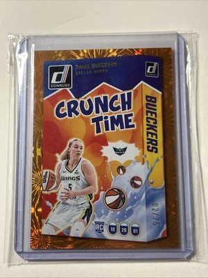 25Donruss - Crunch Time Paige Bueckers #19 (RC) Orange Fireworks /75 MAKE OFFERS