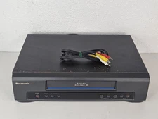 Panasonic PV-7400 4 Head Omnivision Blue Line VCR VHS Player With AV Cables