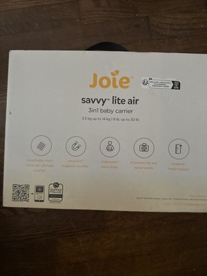 NEW Joie Savvy lite 3-in-1 Baby Carrier   Lightweight, Ergonomic Baby Carrier