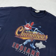 Cleveland Indians Chief Wahoo 1997 World Series T-Shirt 2XL Lee Sport Vintage