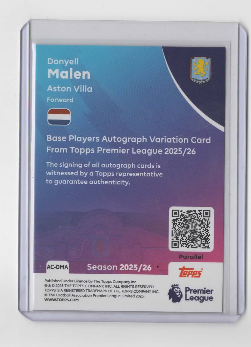 2025-2026 Topps Premier League Donyell Malen Black & White