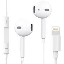 Earphones with Stereo Sound, Compatible with iPhone Built-in Mic for iPhone...