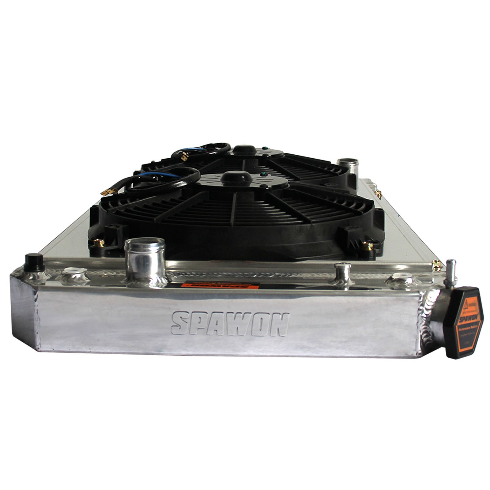 SPAWON Fit 1984-1990 Chevrolet Corvette ZR-1 V8 5.7L 3Row Radiator+Fan Shroud AT